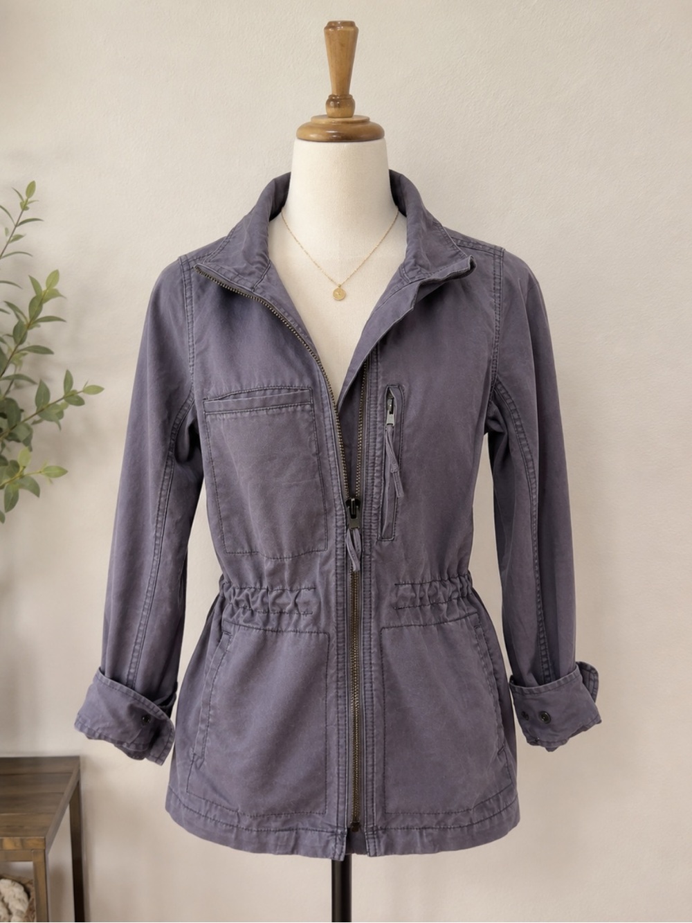 Madewell Washed Blue/Gray Utility Jacket